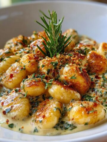 Millionaire Gnocchi with Creamy Sauce