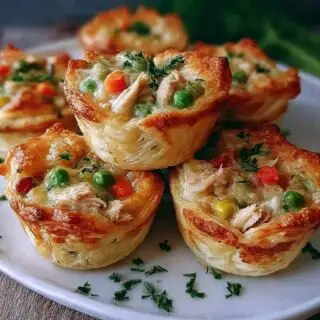 mini chicken pot pie muffins recipe