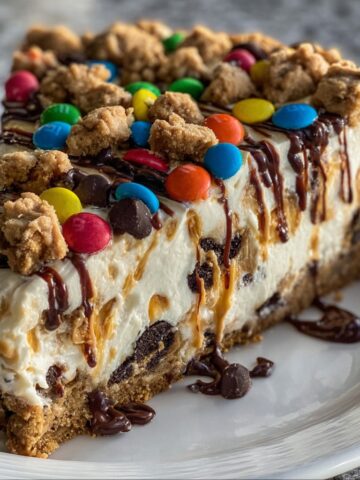 Monster Cookie Peanut Butter Cheesecake Pie Monster Cookie Peanut Butter Cheesecake Pie