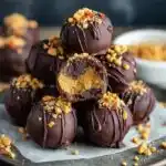 no bake chocolate peanut butter truffles