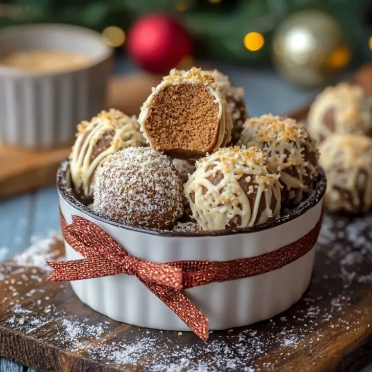 No-Bake Gingerbread Truffles – Easy Christmas Treat