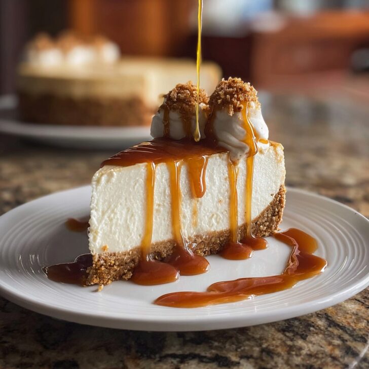 No Bake Maple Bourbon Cheesecake