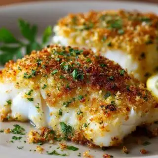 oven baked cod with parmesan crust recipe