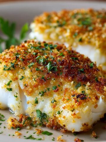 Oven-Baked Cod with Parmesan Crust Recipe