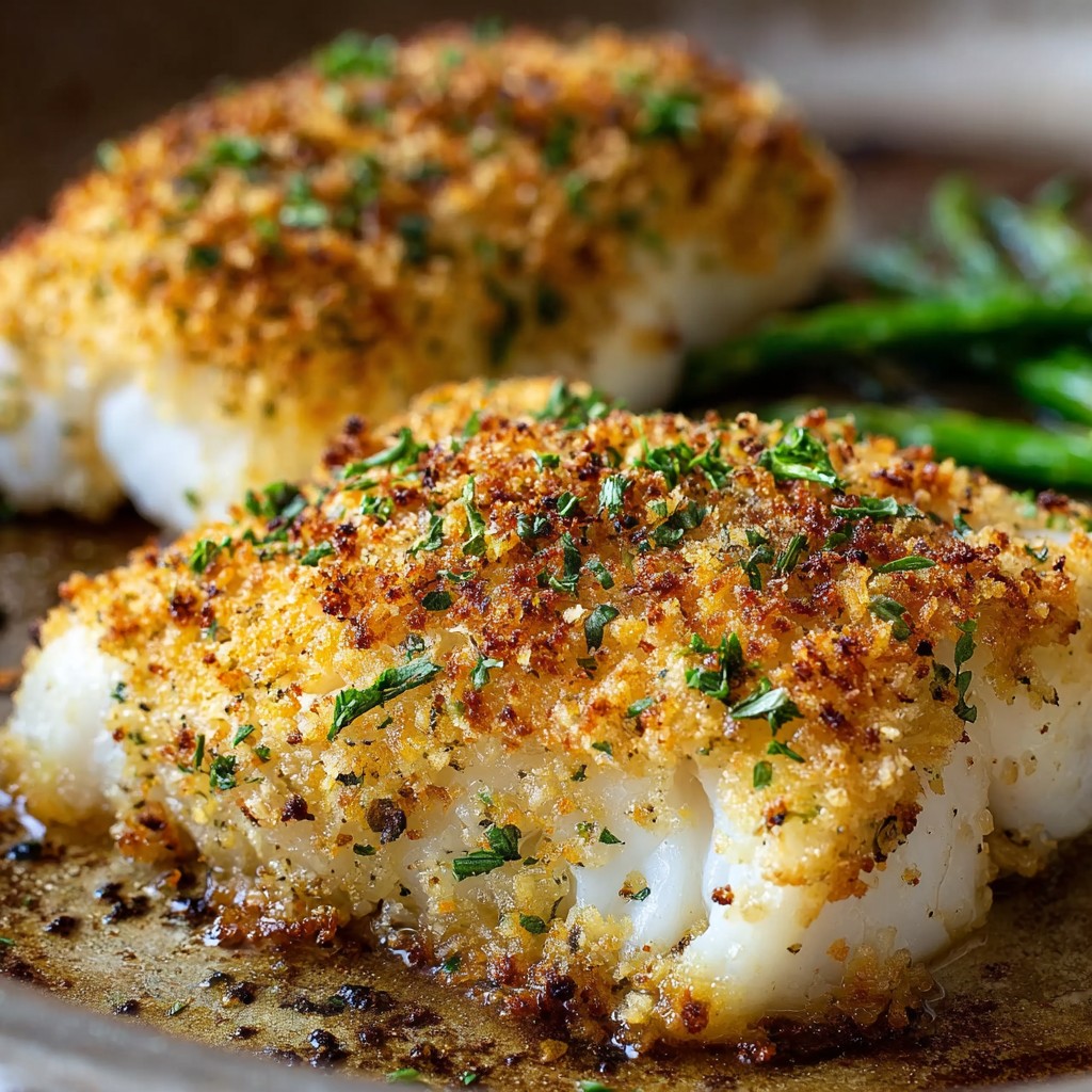 Oven-Baked Cod with Parmesan Crust Recipe Oven-Baked Cod with Parmesan Crust Recipe