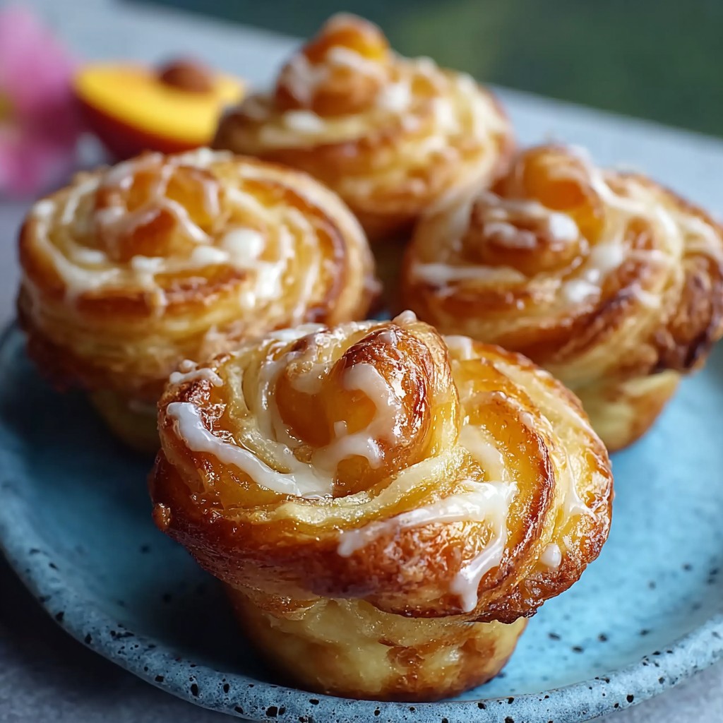 Peach Pie Cruffins Recipe Peach Pie Cruffins Recipe
