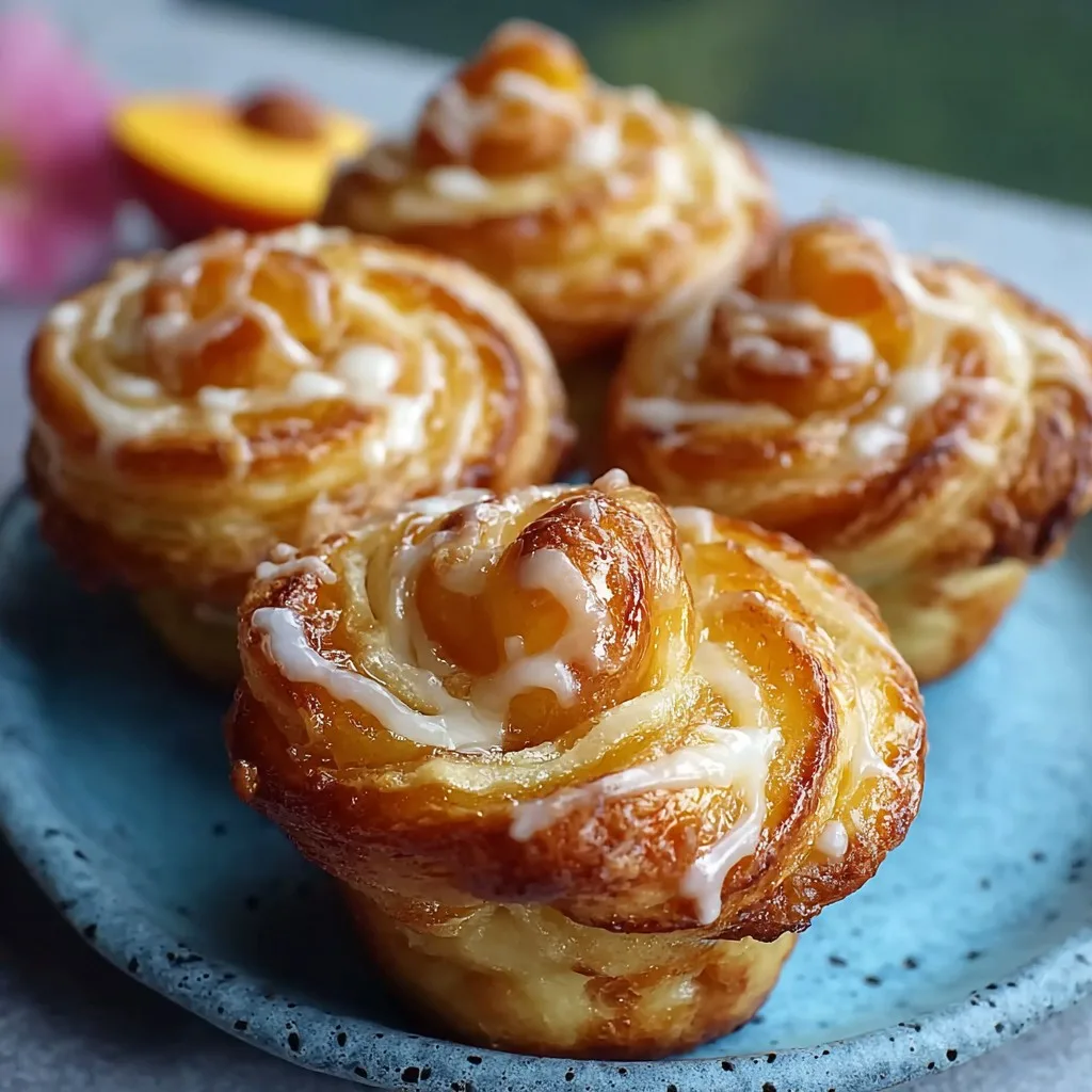 Peach Pie Cruffins Recipe