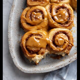 peanut butter banana cinnamon rolls