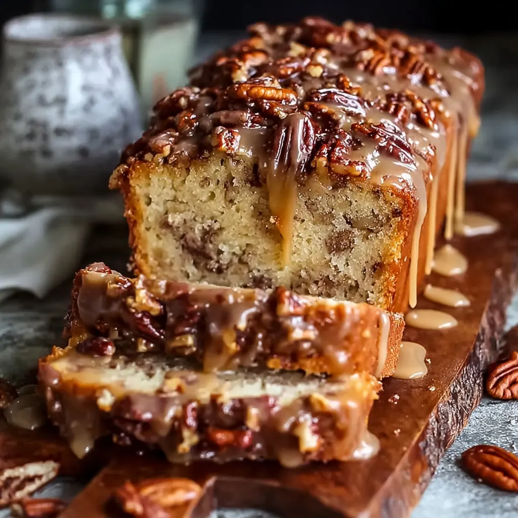 Pecan Praline Buttermilk Loaf Cake