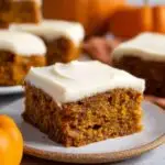 pumpkin bars with cream cheese frosting recipe