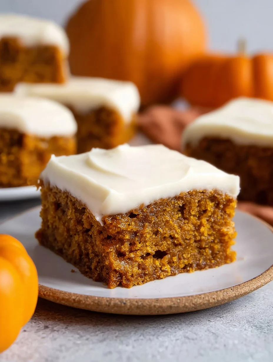 Pumpkin Bars with Cream Cheese Frosting Recipe
