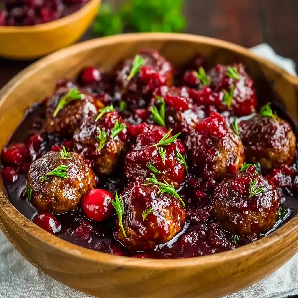 Quick Christmas Cranberry Meatballs Quick Christmas Cranberry Meatballs