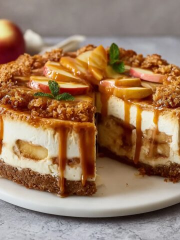 Salted Caramel Apple Pie Cheesecake Recipe