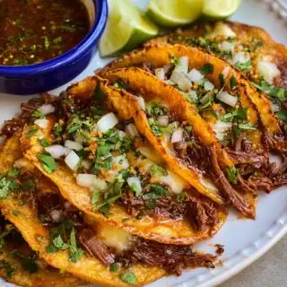 shortcut beef birria tacos
