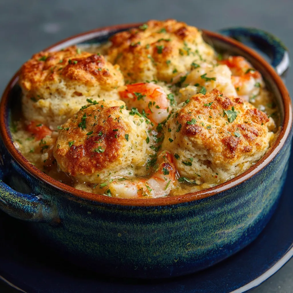 Shrimp & Lobster Cheddar Bay Biscuit Pot Pie Shrimp & Lobster Cheddar Bay Biscuit Pot Pie
