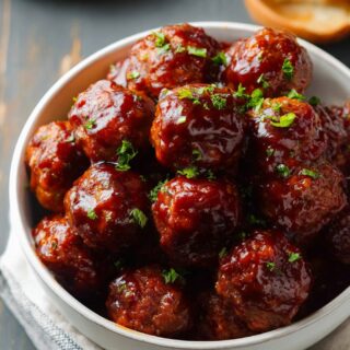 slow cooker bbq meatballs