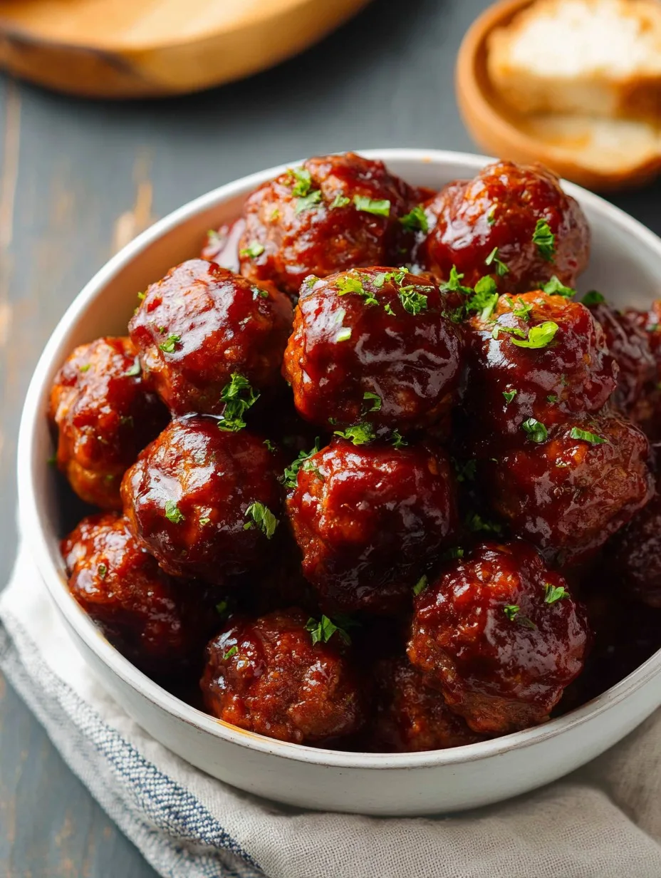 Slow Cooker BBQ Meatballs Slow Cooker BBQ Meatballs