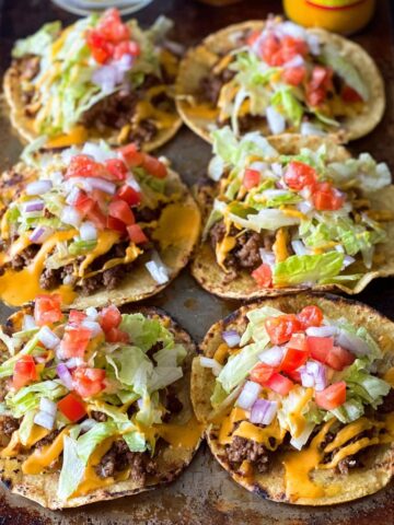 Smashed Cheeseburger Tacos