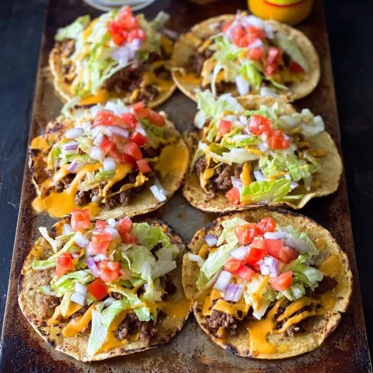 Smashed Cheeseburger Tacos
