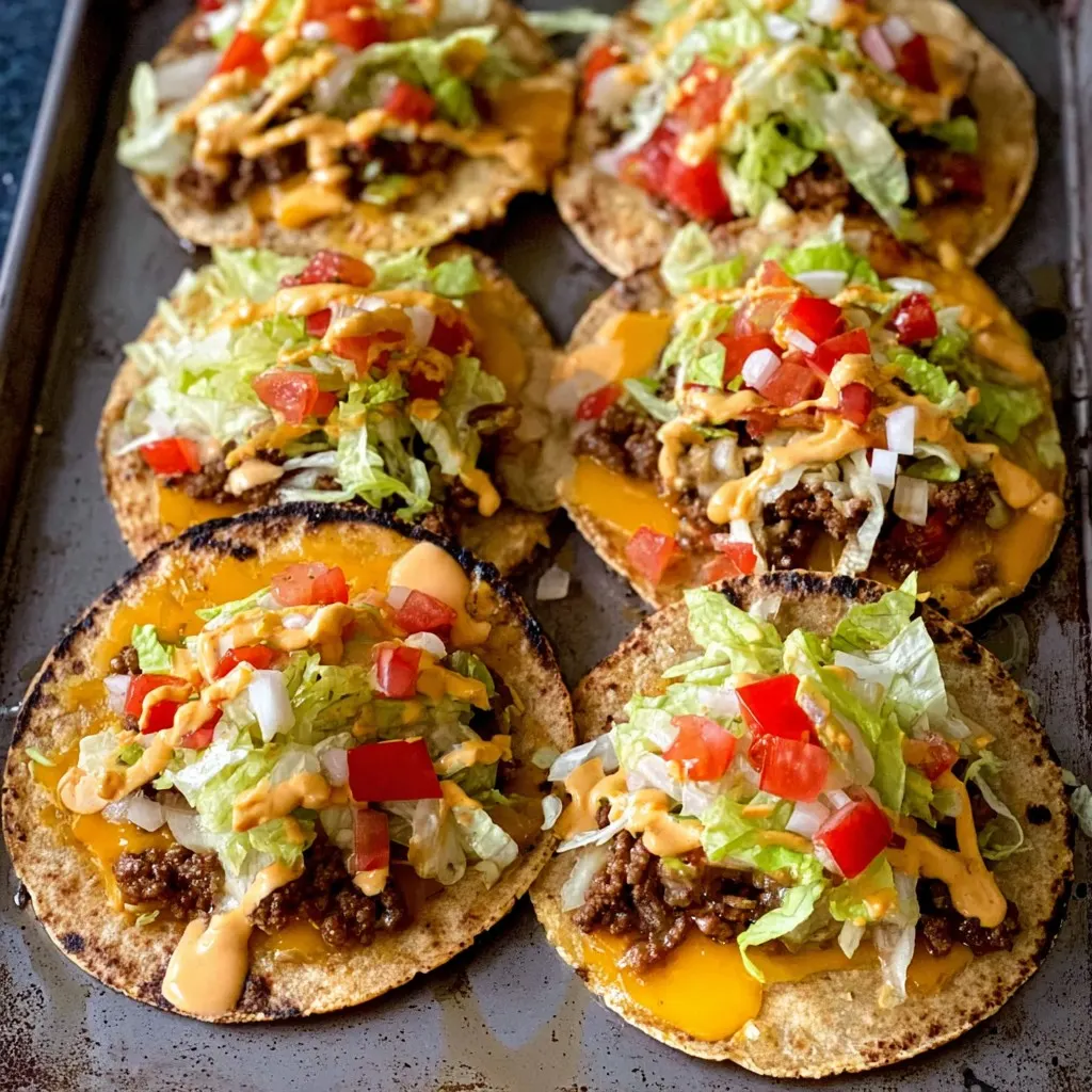 Smashed Cheeseburger Tacos Smashed Cheeseburger Tacos