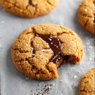 soft chewy molasses cookies with dark chocolate