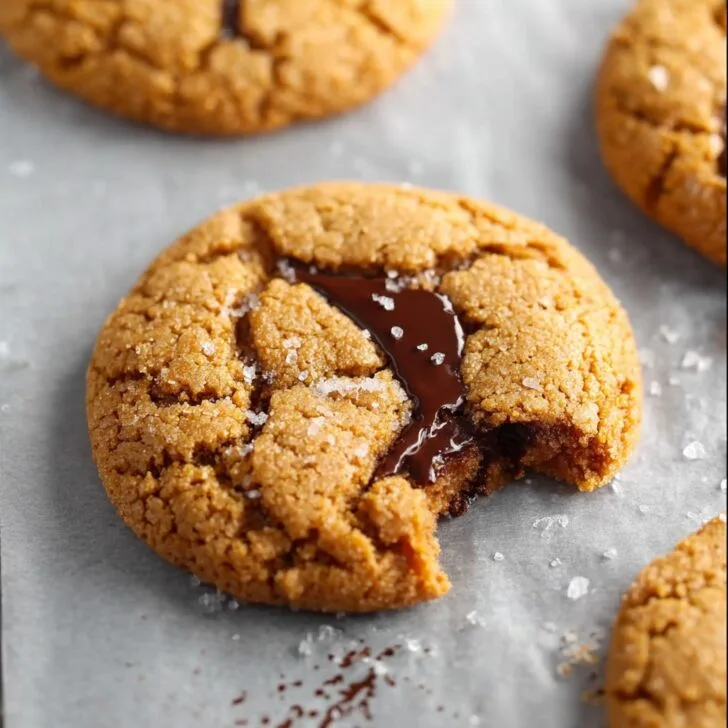 Soft & Chewy Molasses Cookies with Dark Chocolate