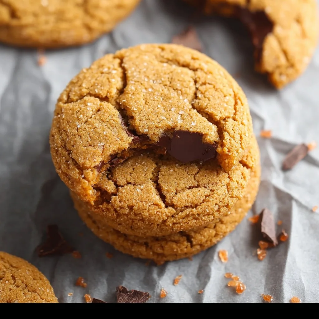 Soft & Chewy Molasses Cookies with Dark Chocolate