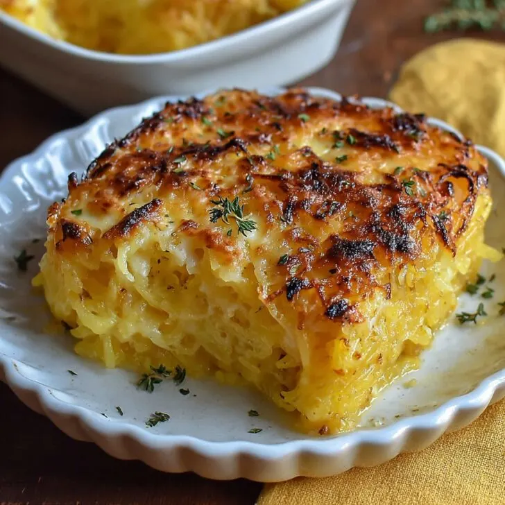 Spaghetti Squash Au Gratin