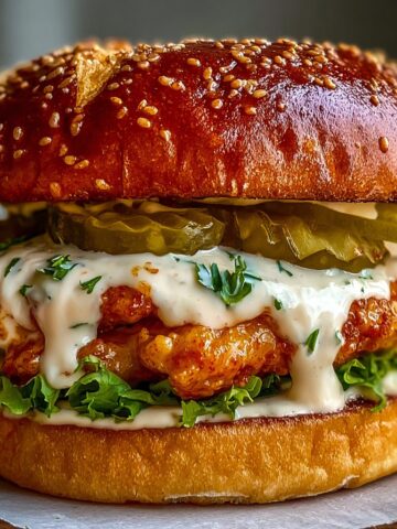 Spicy Chicken Sandwich with Creamy Homemade Sauce