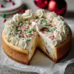 sugar cookie cheesecake christmas dessert