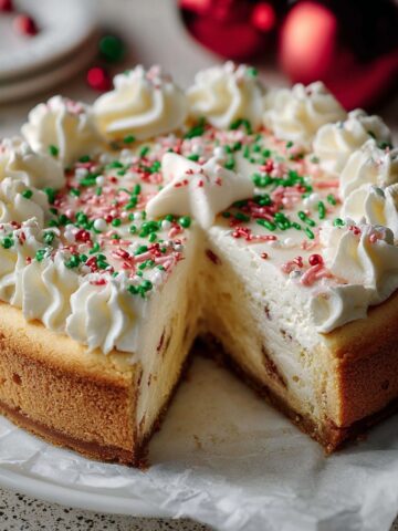 Sugar Cookie Cheesecake Christmas Dessert