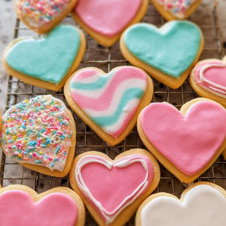 The Best Sugar Cookies Ever (Heart Shaped) !