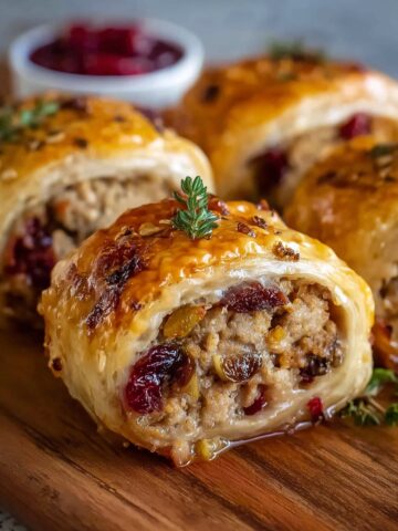 Turkey Cranberry Sausage Rolls