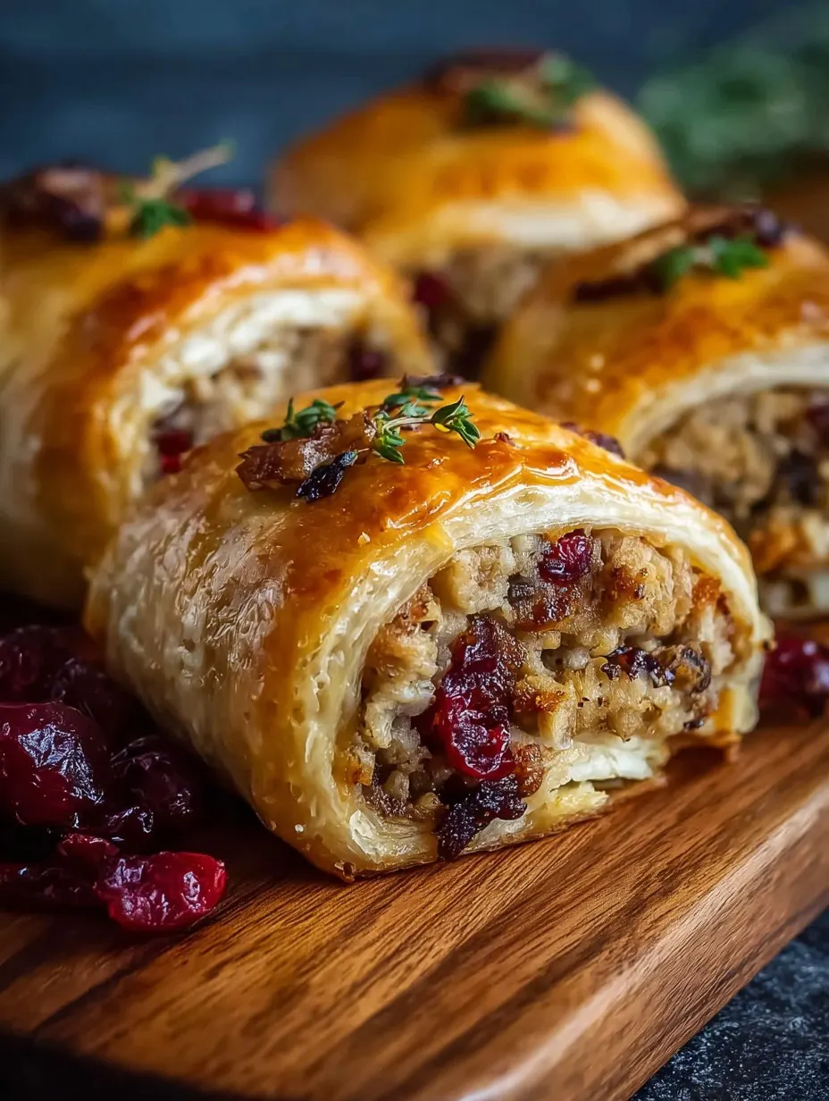 Turkey Cranberry Sausage Rolls