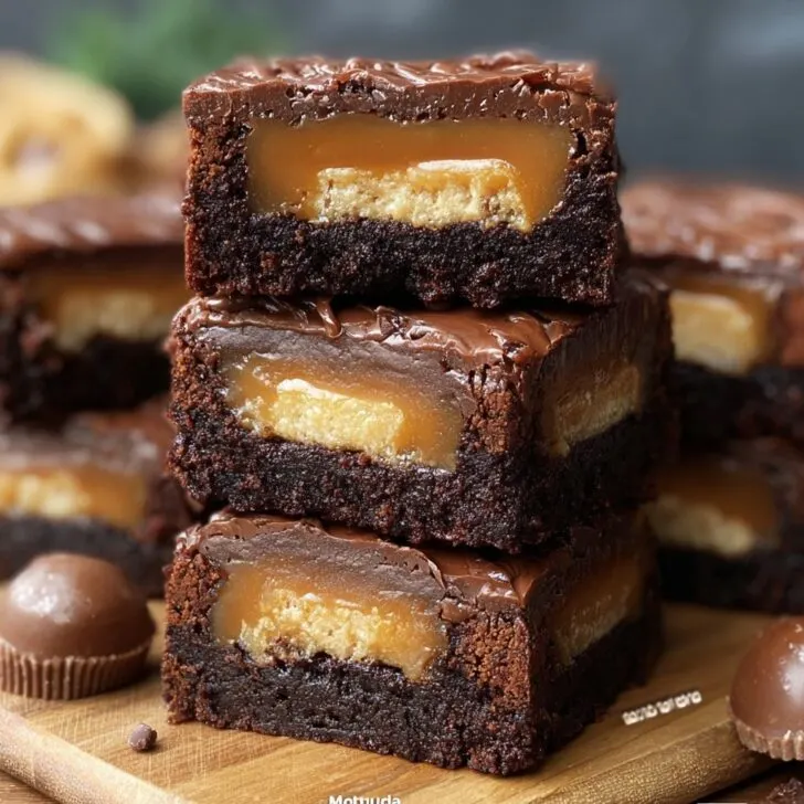 Twix Truffle Brownies