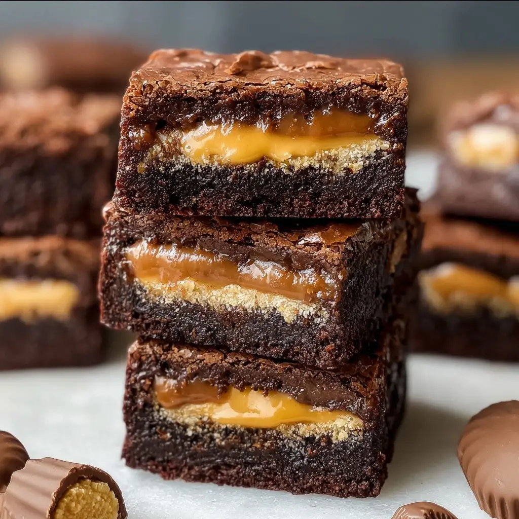 Twix Truffle Brownies
