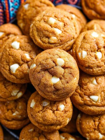 White Chocolate Pumpkin Snickerdoodles