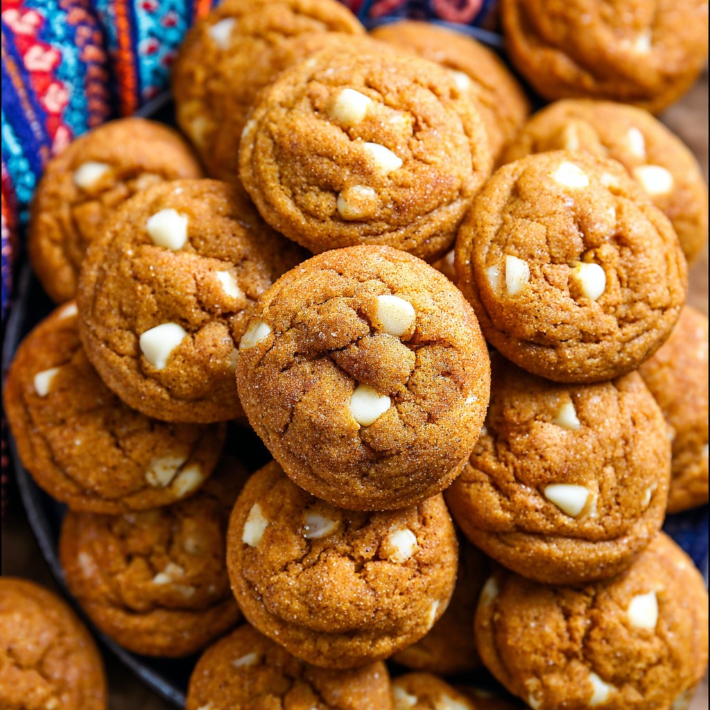 White Chocolate Pumpkin Snickerdoodles