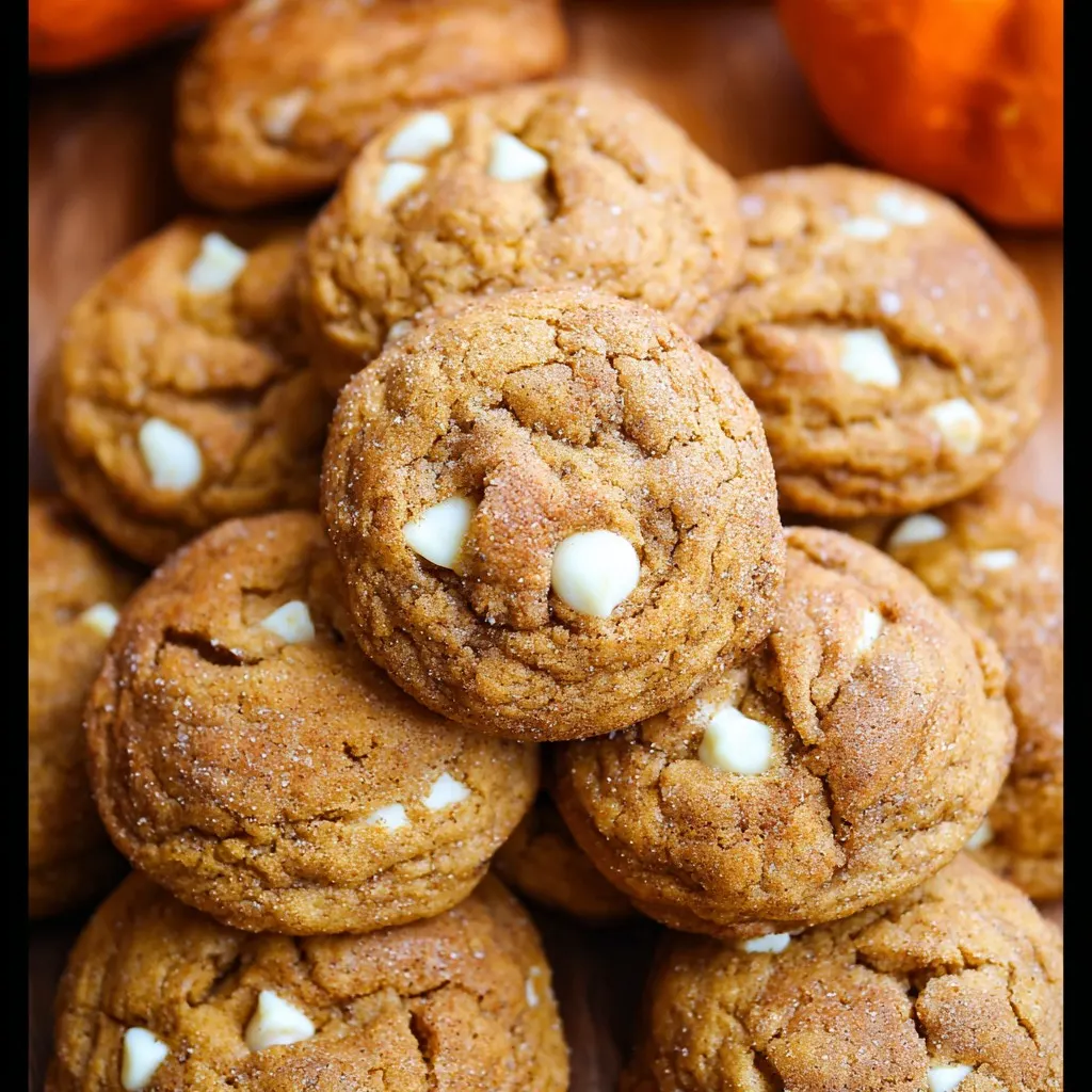 White Chocolate Pumpkin Snickerdoodles