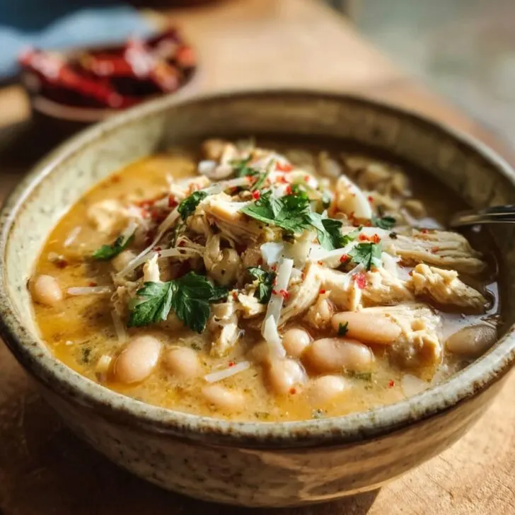 35-Minute White Cheddar Apple Chicken Chili You’ll Crave