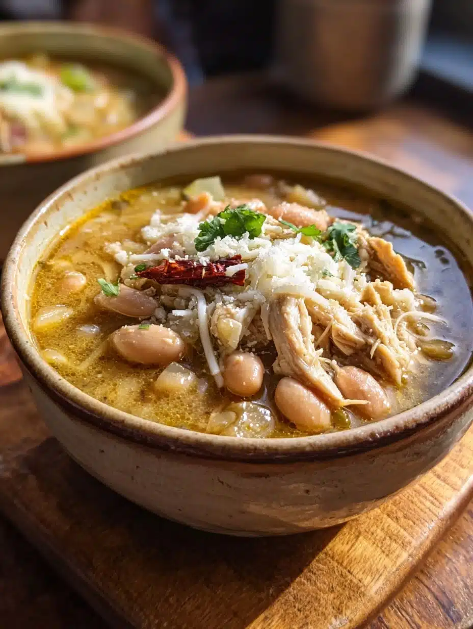35-Minute White Cheddar Apple Chicken Chili You’ll Crave