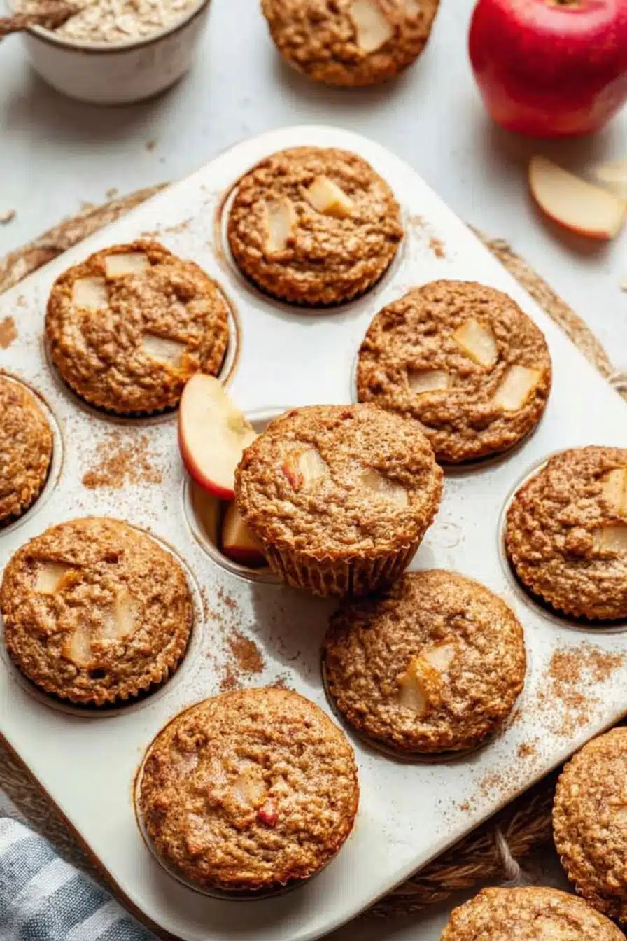 Apple Cinnamon Protein Muffins