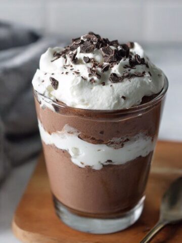 A delicious, irresistible picture of High Protein Cottage Cheese Chocolate Mousse