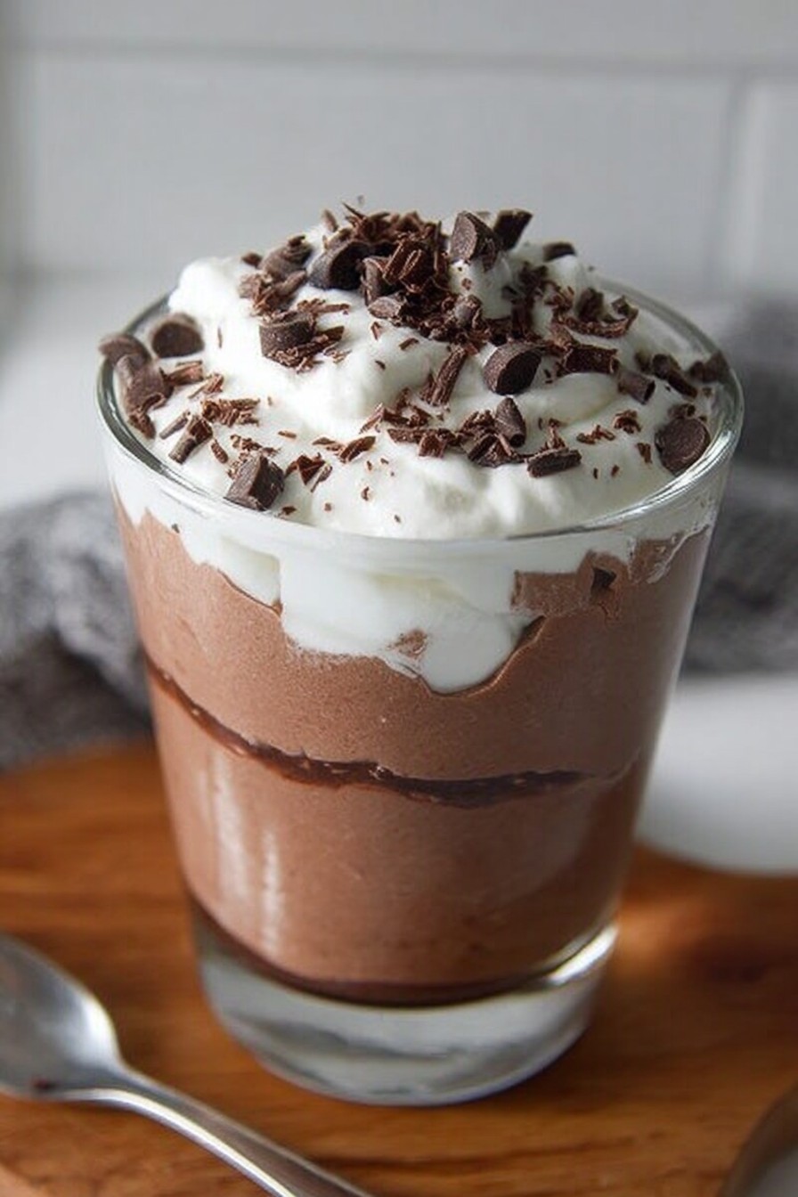 A delicious, irresistible picture of High Protein Cottage Cheese Chocolate Mousse