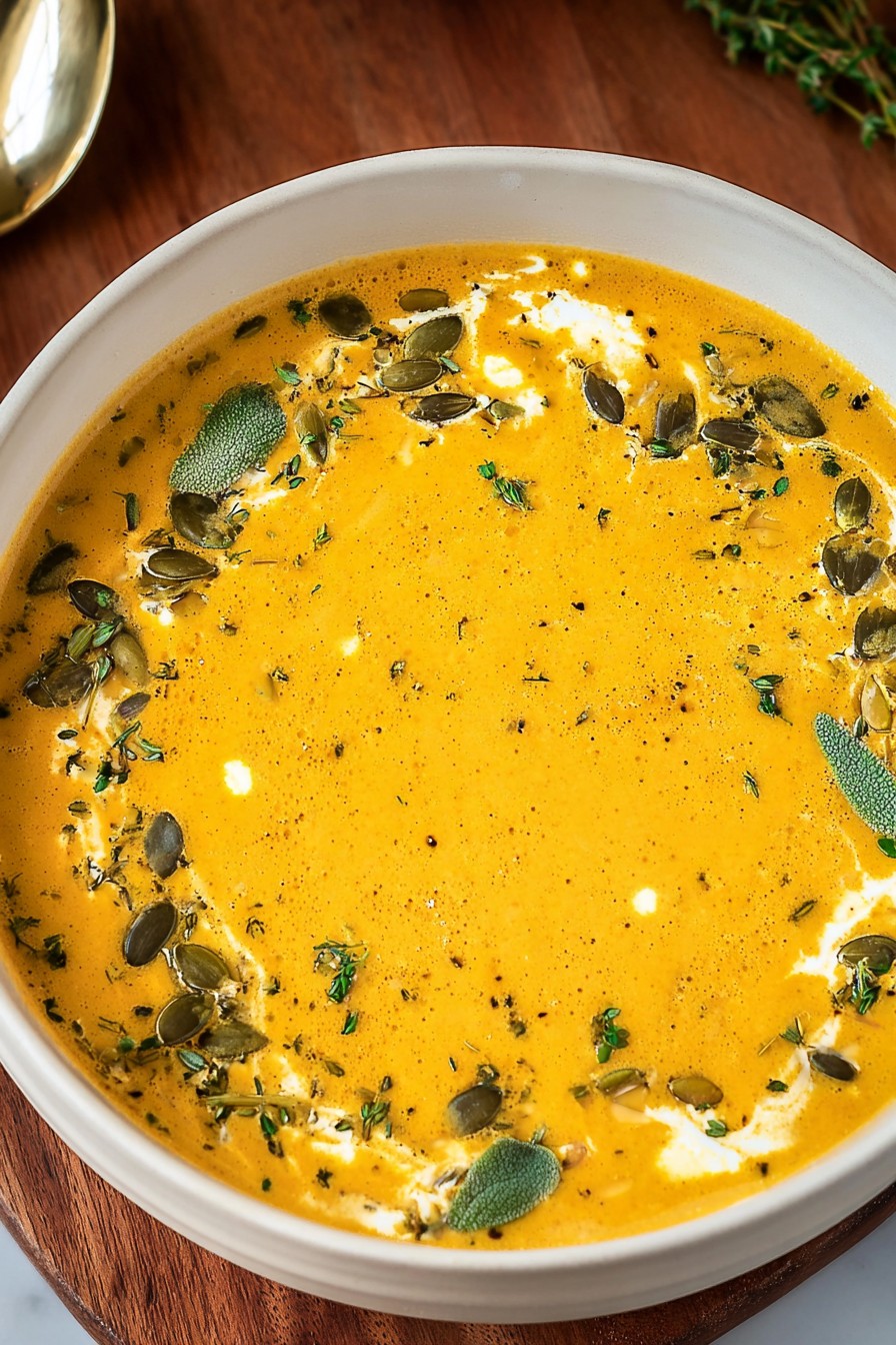 High Protein Pumpkin Soup With Cottage Cheese