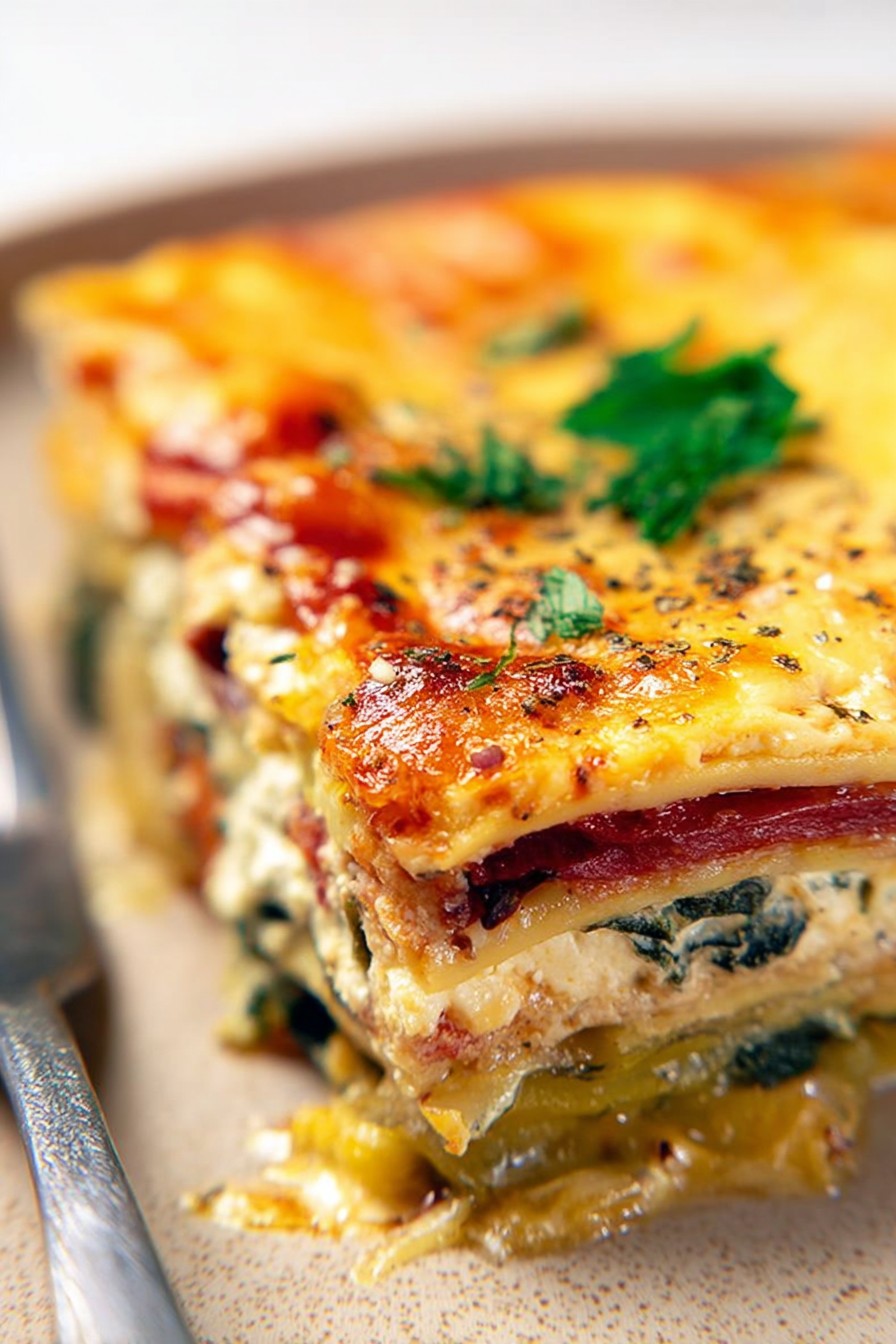 Vegetable Cottage Cheese Lasagna