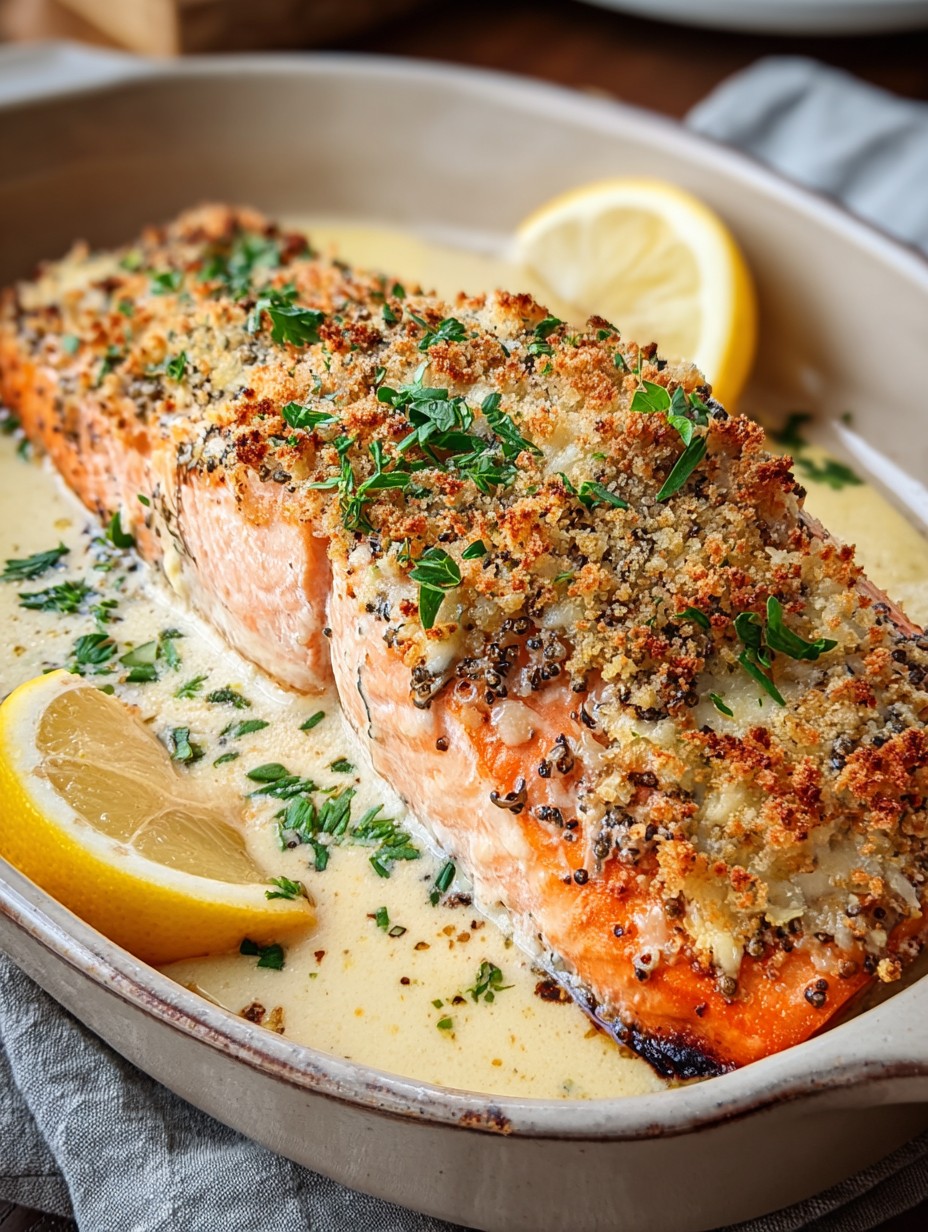 Baked Boursin Salmon
