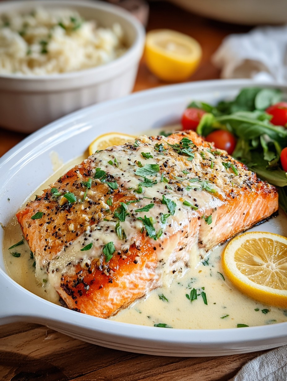 Baked Boursin Salmon