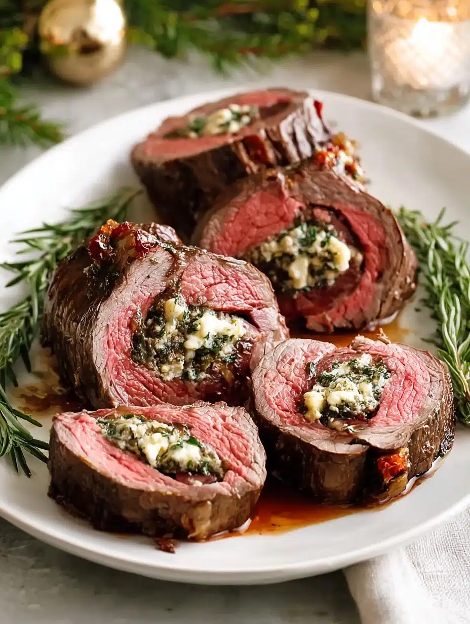 Best Christmas Dinner Stuffed Beef Tenderloin