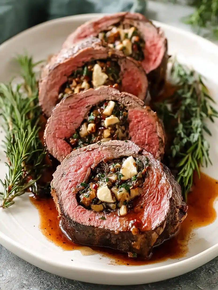 Best Christmas Dinner Stuffed Beef Tenderloin